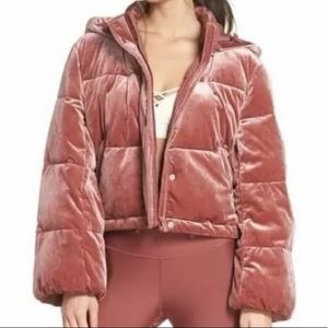 Alo-Puffer Jacket in Rosewood